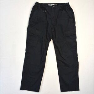 Blackhawk Ripstop Tactical Pants Mens 34x30 Black Cargo Utility Workwear Grunge‎